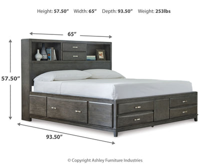 Caitbrook Queen Storage Bed and Dresser