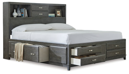 Caitbrook King Storage Bed, Dresser, Mirror and 2 Nightstands