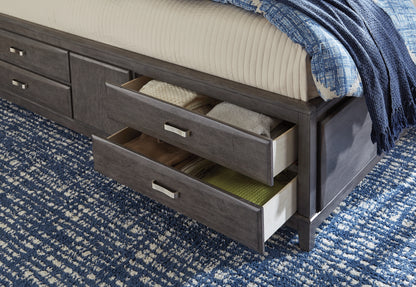 Caitbrook Queen Storage Bed, Dresser and 2 Nightstands