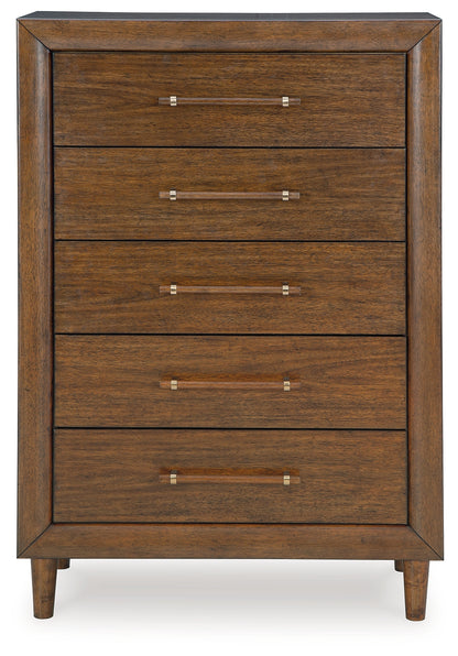 Lyncott King Upholstered Bed, Chest and Nightstand