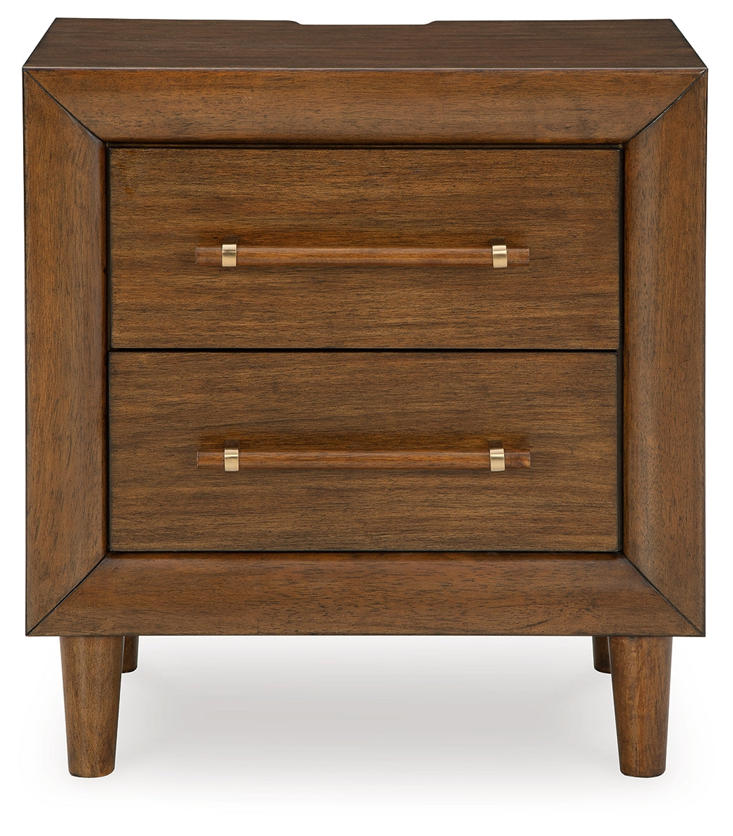 Lyncott King Upholstered Bed, Chest and Nightstand