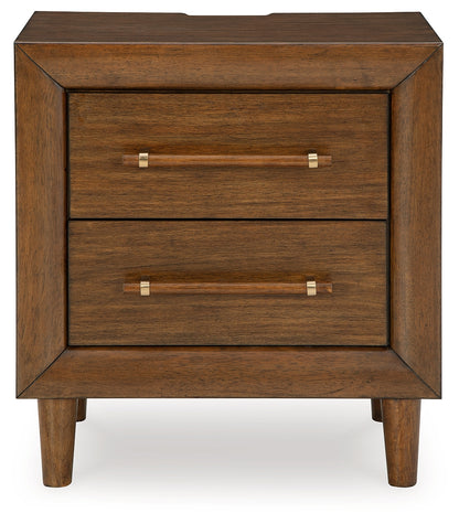 Lyncott King Upholstered Bed, Chest and Nightstand