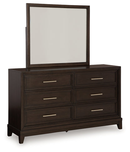 Neymorton King Panel Bed, Dresser, Mirror, Chest and 2 Nightstands
