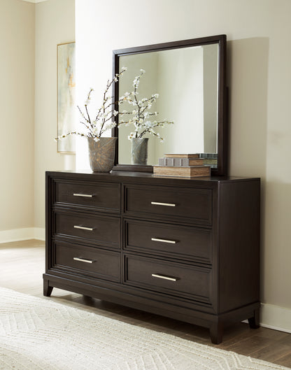 Neymorton King Panel Bed, Dresser, Mirror, Chest and 2 Nightstands