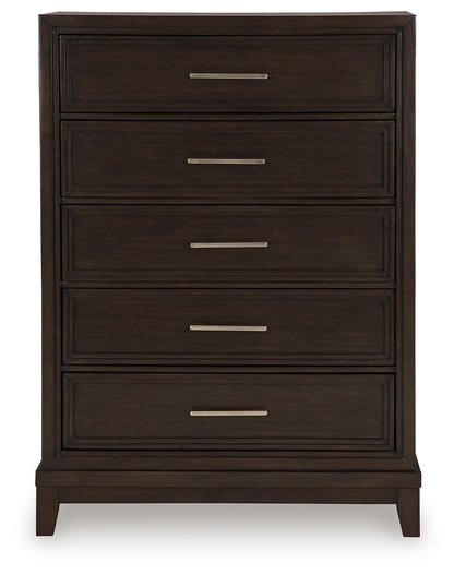 Neymorton King Panel Bed, Dresser, Mirror, Chest and 2 Nightstands