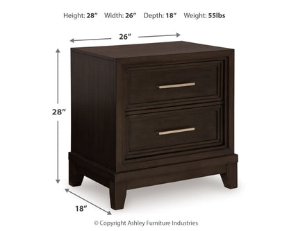 Neymorton Queen Upholstered Panel Bed, Dresser, Mirror and Nightstand