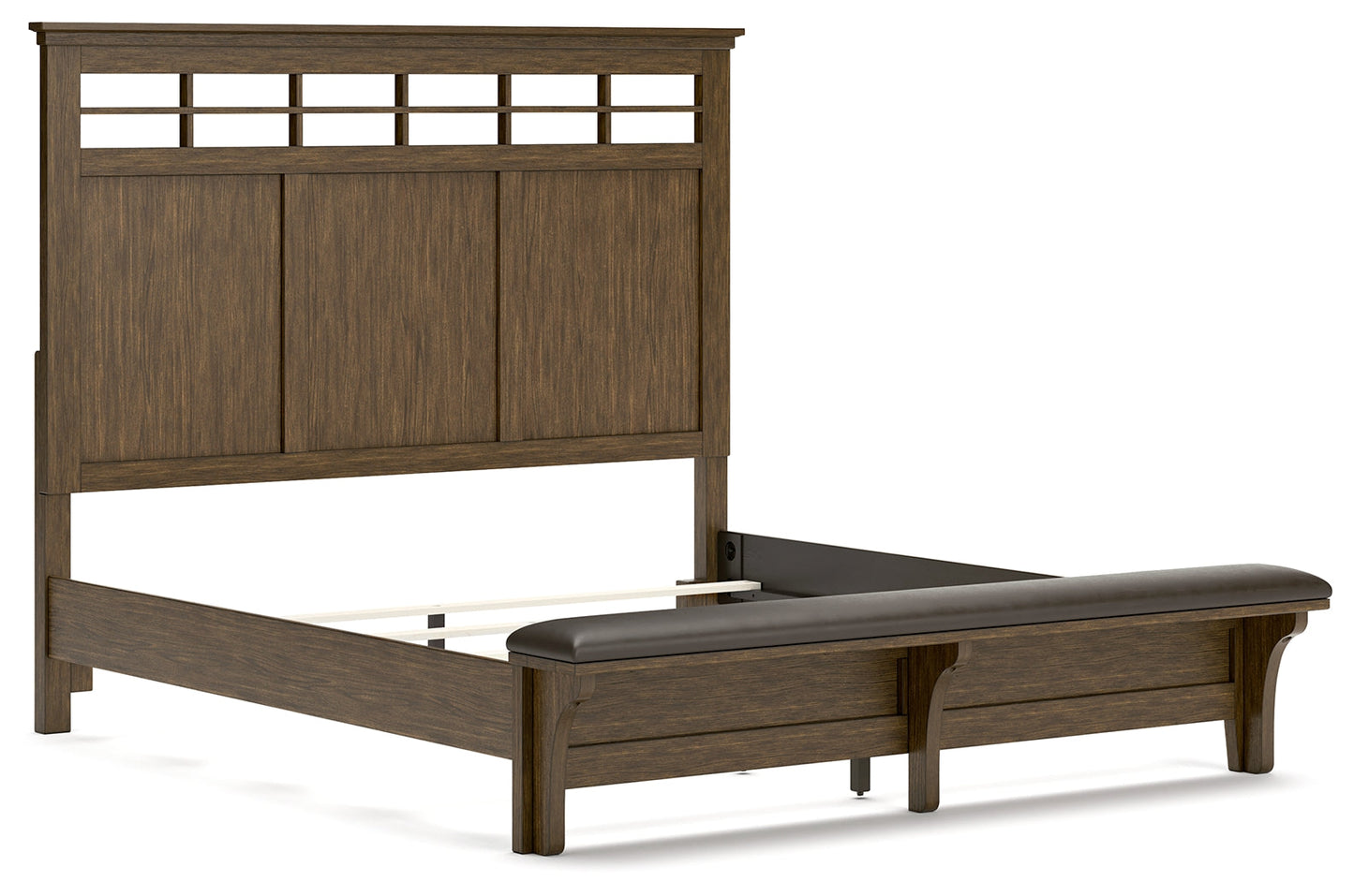 Shawbeck King Panel Bed, Dresser, Mirror and Nightstand