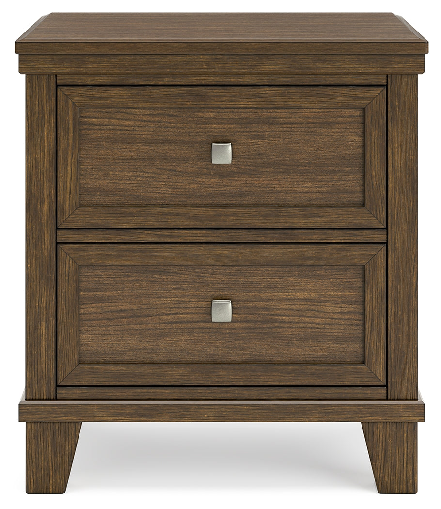 Shawbeck King Panel Bed, Dresser, Mirror and Nightstand