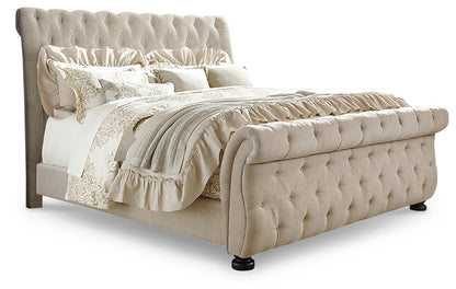 Willenburg King Upholstered Sleigh Bed