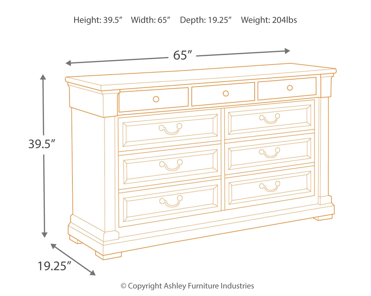 Bolanburg Dresser and Mirror