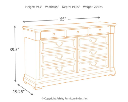 Bolanburg Queen Panel Bed, Dresser, Chest and 2 Nightstands