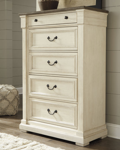 Bolanburg Queen Panel Bed, Chest and 2 Nightstands