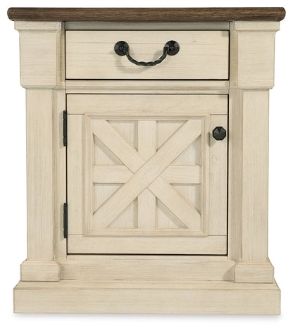 Bolanburg King Panel Bed, Dresser, Mirror, and Nightstand