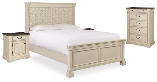 Bolanburg Queen Panel Bed, Chest and 2 Nightstands