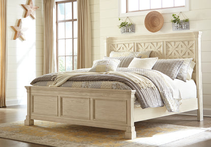 Bolanburg King Panel Bed, Dresser, Mirror, and Nightstand