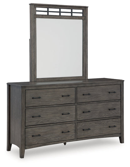 Montillan Queen Panel Bed, Dresser and Mirror