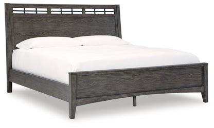 Montillan California King Panel Bed, Dresser and Mirror