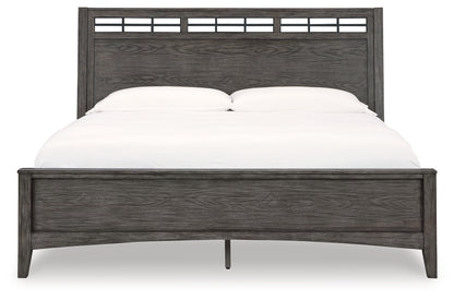 Montillan California King Panel Bed, Dresser and Mirror