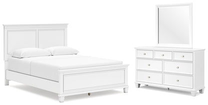 Fortman Queen Panel Bed, Dresser and Mirror