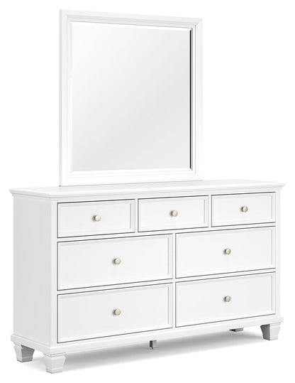 Fortman Queen Panel Bed, Dresser, Mirror and Nightstand