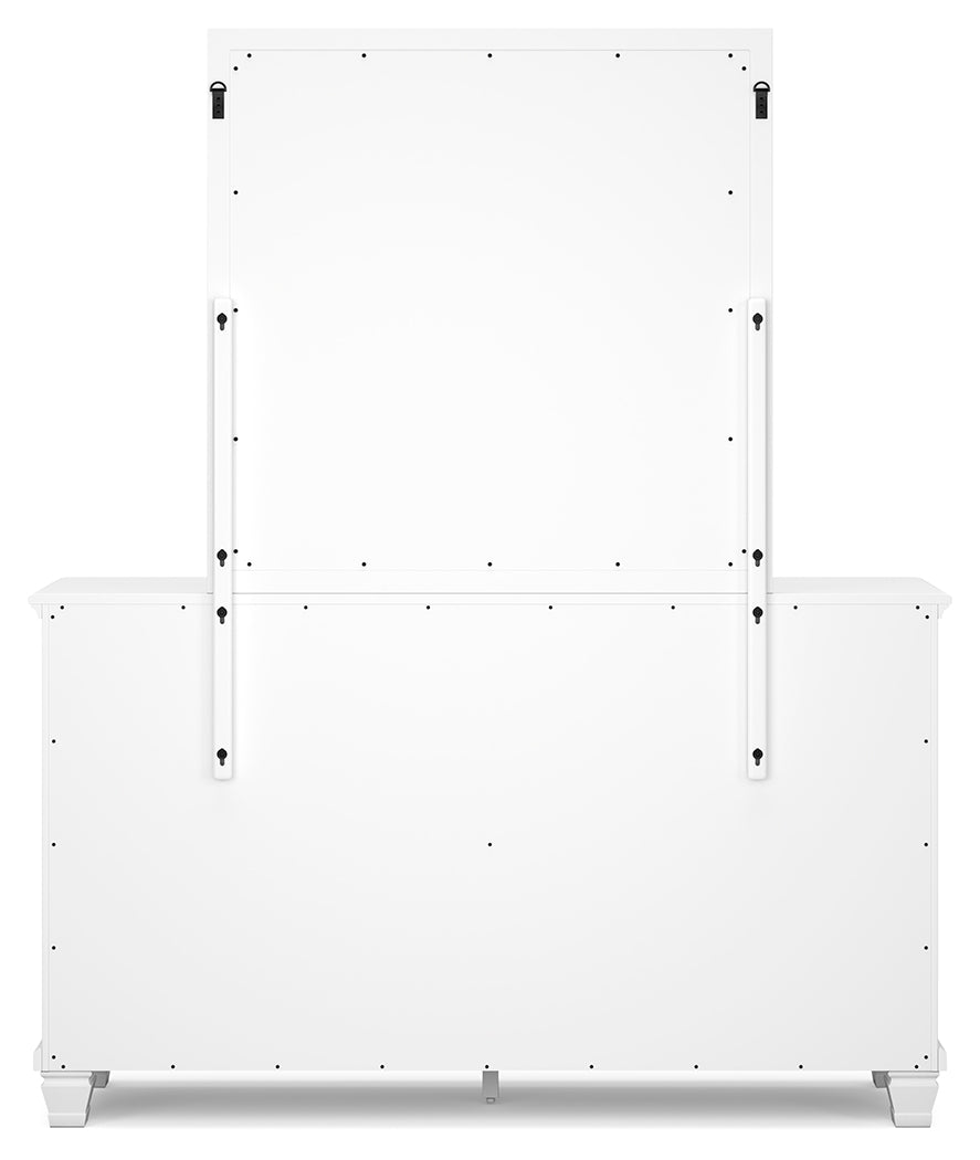 Fortman Queen Panel Bed, Dresser, Mirror and Nightstand