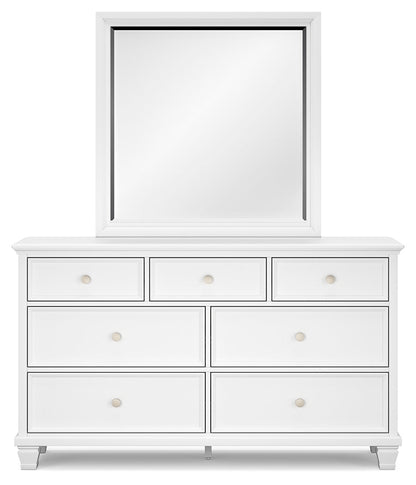 Fortman Queen Panel Bed, Dresser, Mirror and Nightstand