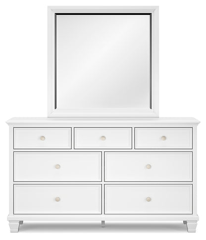 Fortman Queen Panel Bed, Dresser, Mirror and Nightstand