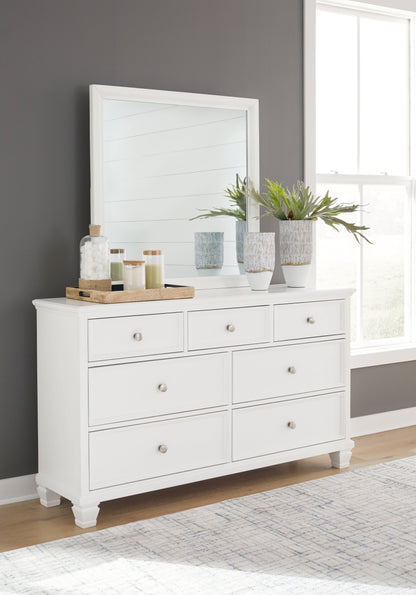 Fortman King Panel Bed, Dresser and Mirror