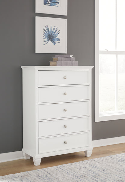 Fortman King Panel Bed, Dresser, Mirror, Chest and 2 Nightstands