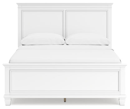 Fortman Queen Panel Bed, Dresser, Mirror and Nightstand