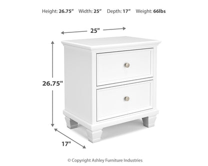 Fortman Queen Panel Bed, Dresser, Mirror and Nightstand