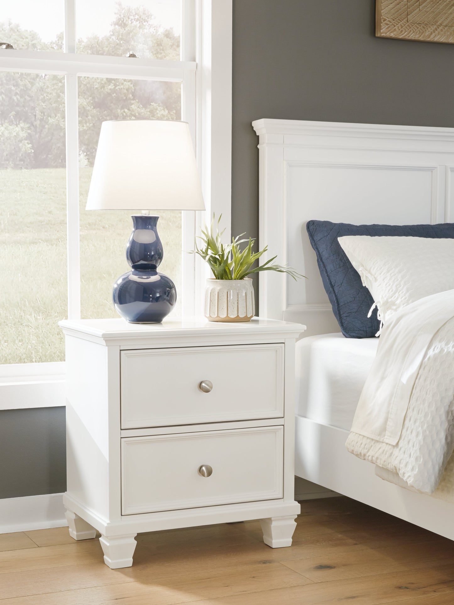 Fortman Queen Panel Bed, Dresser, Mirror and Nightstand