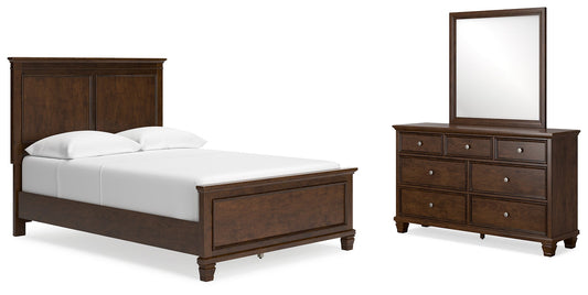 Danabrin Full Panel Bed, Dresser and Mirror