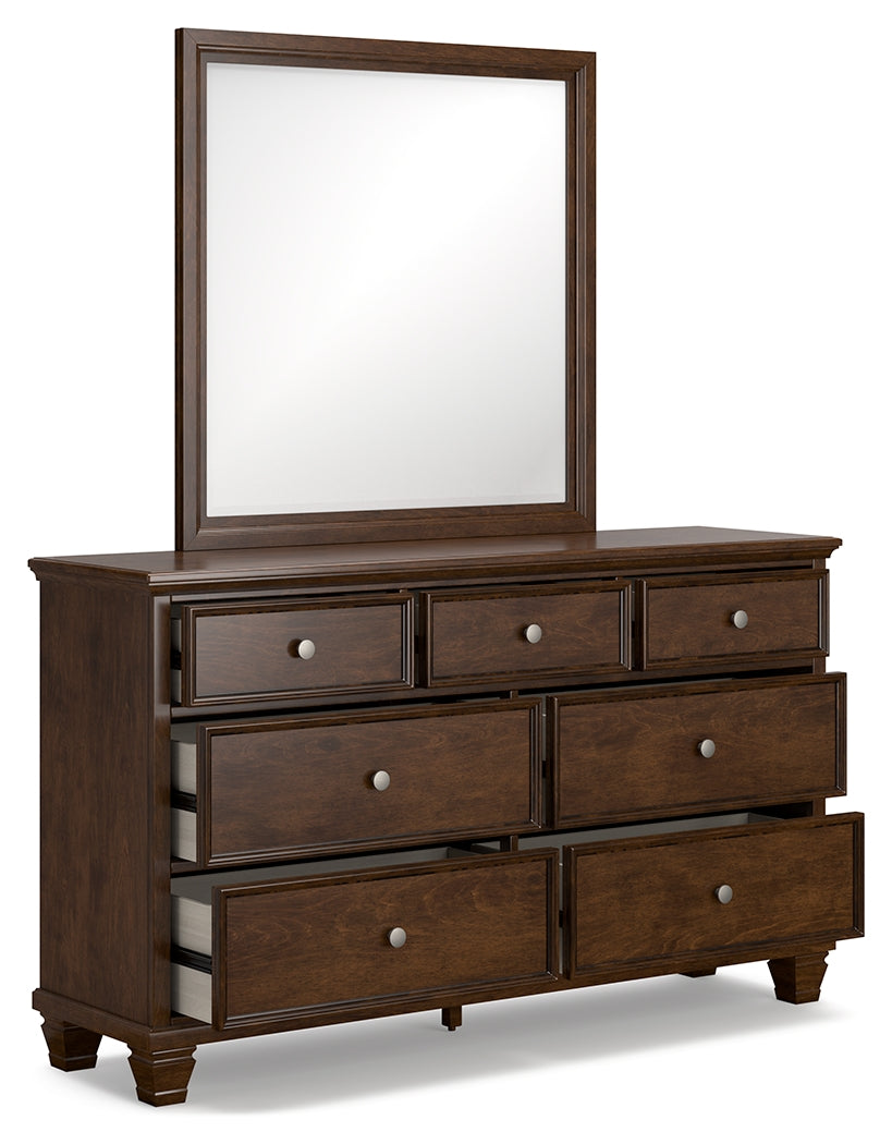 Danabrin Full Panel Bed, Dresser and Mirror