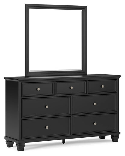 Lanolee Queen Panel Bed, Dresser and Mirror