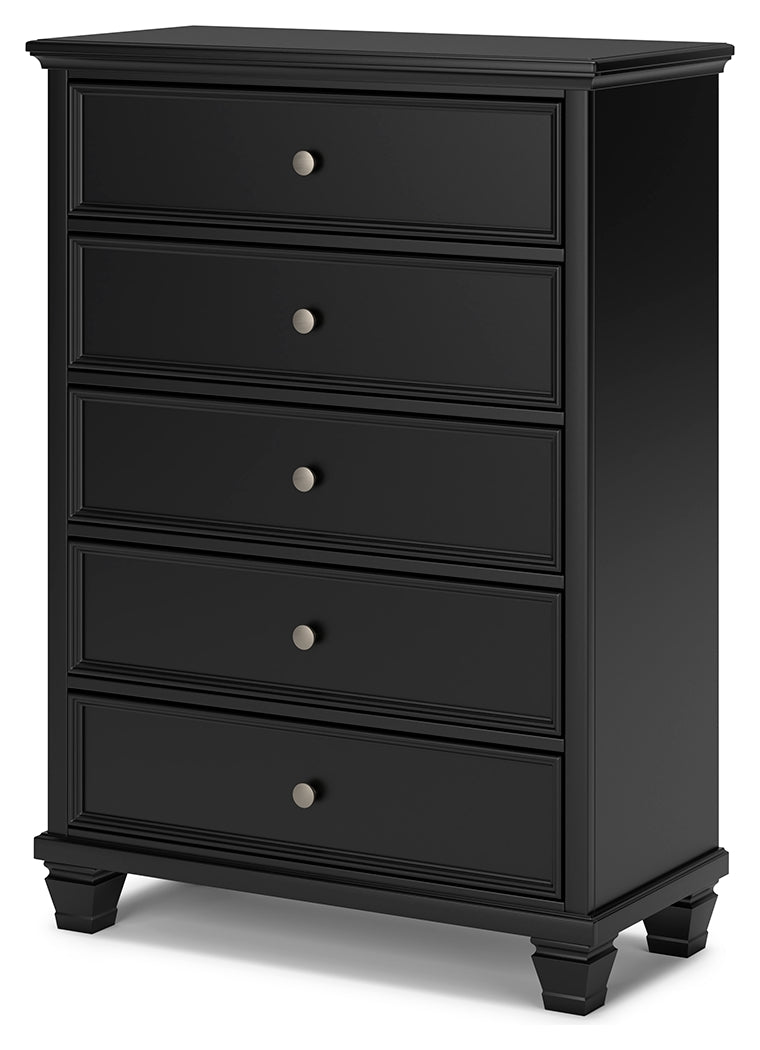 Lanolee Twin Panel Bed and Chest