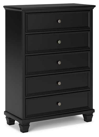 Lanolee Full Panel Bed and Chest