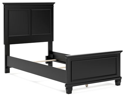 Lanolee Twin Panel Bed, Dresser and Mirror