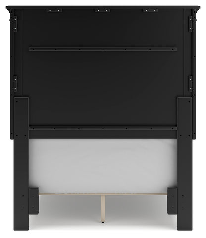 Lanolee Twin Panel Bed, Dresser and Mirror