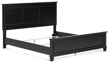 Lanolee California King Panel Bed, Dresser and Mirror