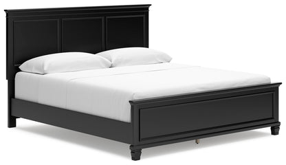 Lanolee California King Panel Bed, Dresser and Mirror