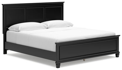 Lanolee California King Panel Bed, Dresser and Mirror