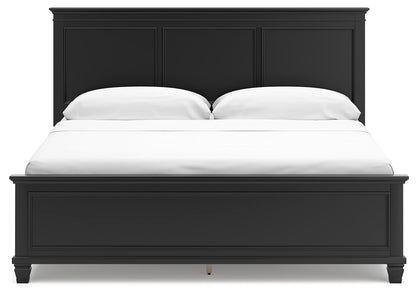 Lanolee California King Panel Bed, Dresser and Mirror