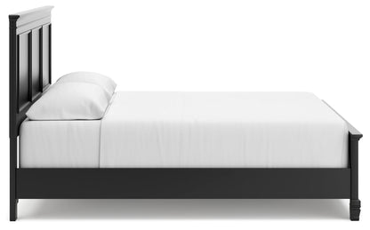 Lanolee California King Panel Bed, Dresser and Mirror