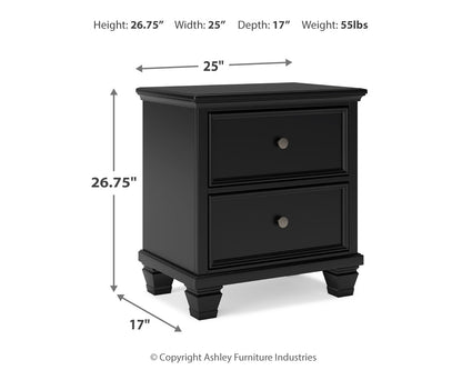 Lanolee King Panel Bed, Dresser, Mirror and 2 Nightstands