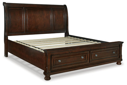 Porter California King Sleigh Bed, Dresser, Mirror and Nightstand