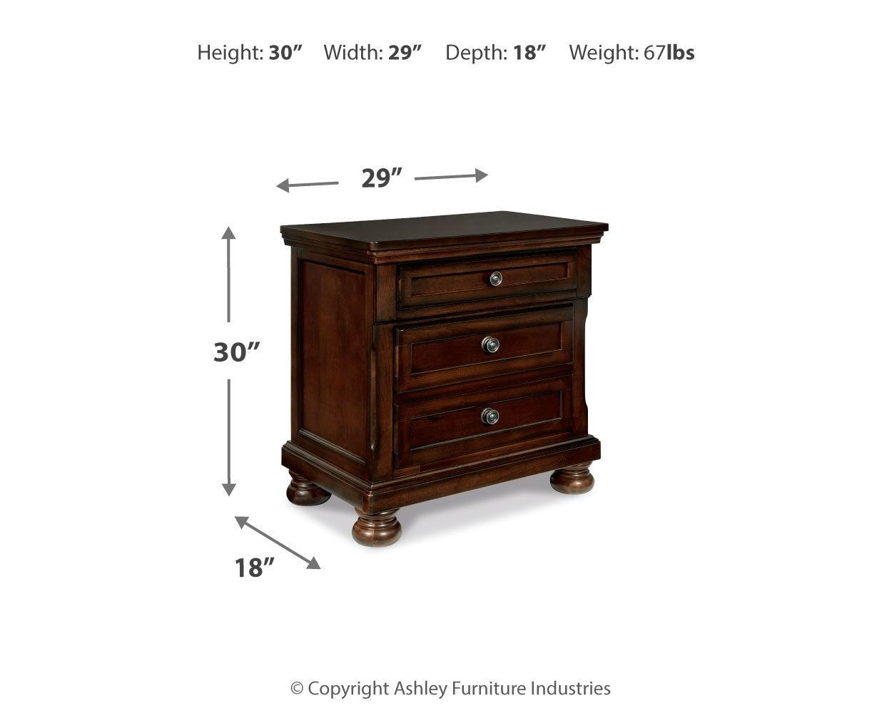 Porter Queen Panel Bed, Dresser, Mirror, Chest and 2 Nightstands