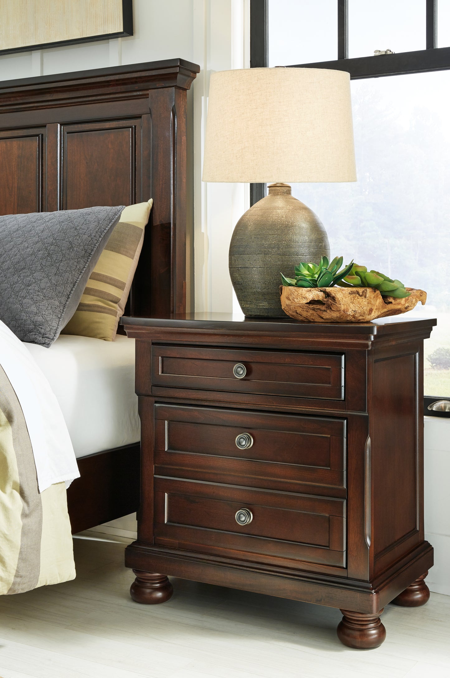 Porter King Panel Bed, Dresser, Mirror, Chest and Nightstand