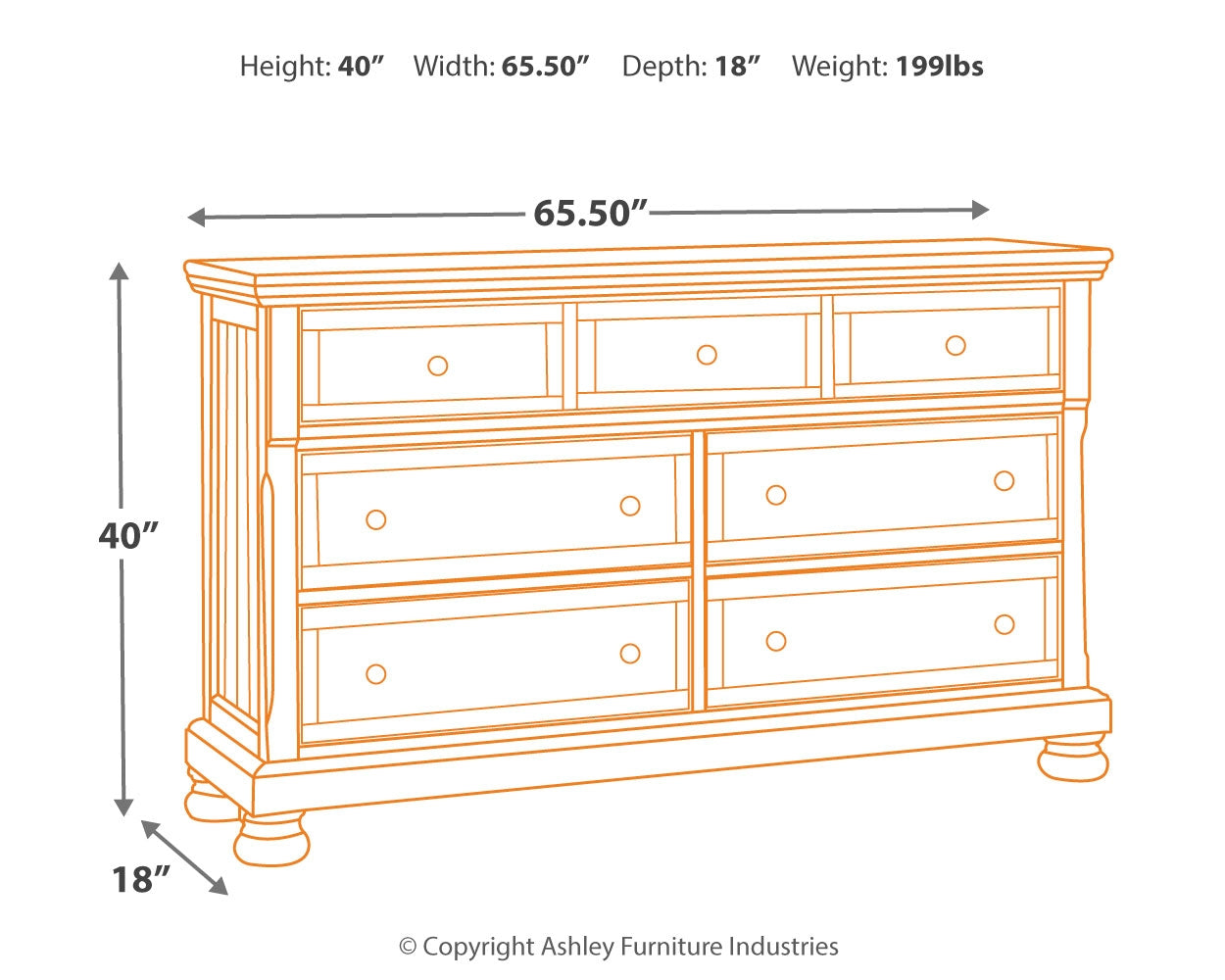 Flynnter King Bed, Dresser, Chest and 2 Nightstands