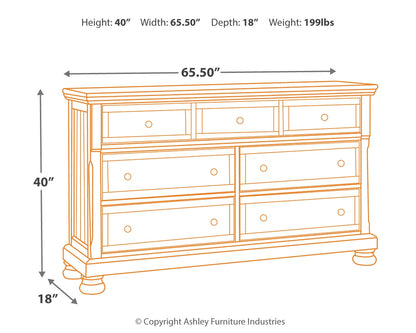 Flynnter King Bed, Dresser, Chest and 2 Nightstands